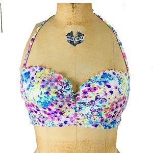 Victorias Secret 32C Pastel Floral Bikini Top 32C